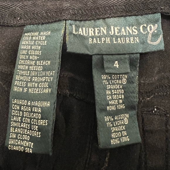 Ralph Lauren- black straight legged jeans - Picture 4 of 4